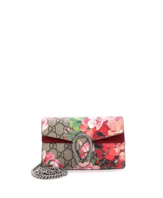 Сумка Gucci Super Mini Dionysus Blooms Print GG Coated Canvas (б/у)