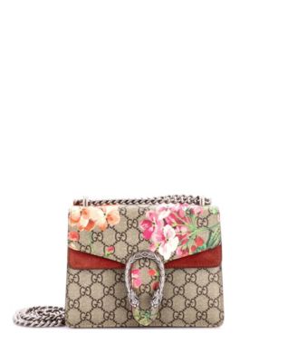 Б/у сумка Gucci Mini Dionysus Blooms Print GG Coated Canvas