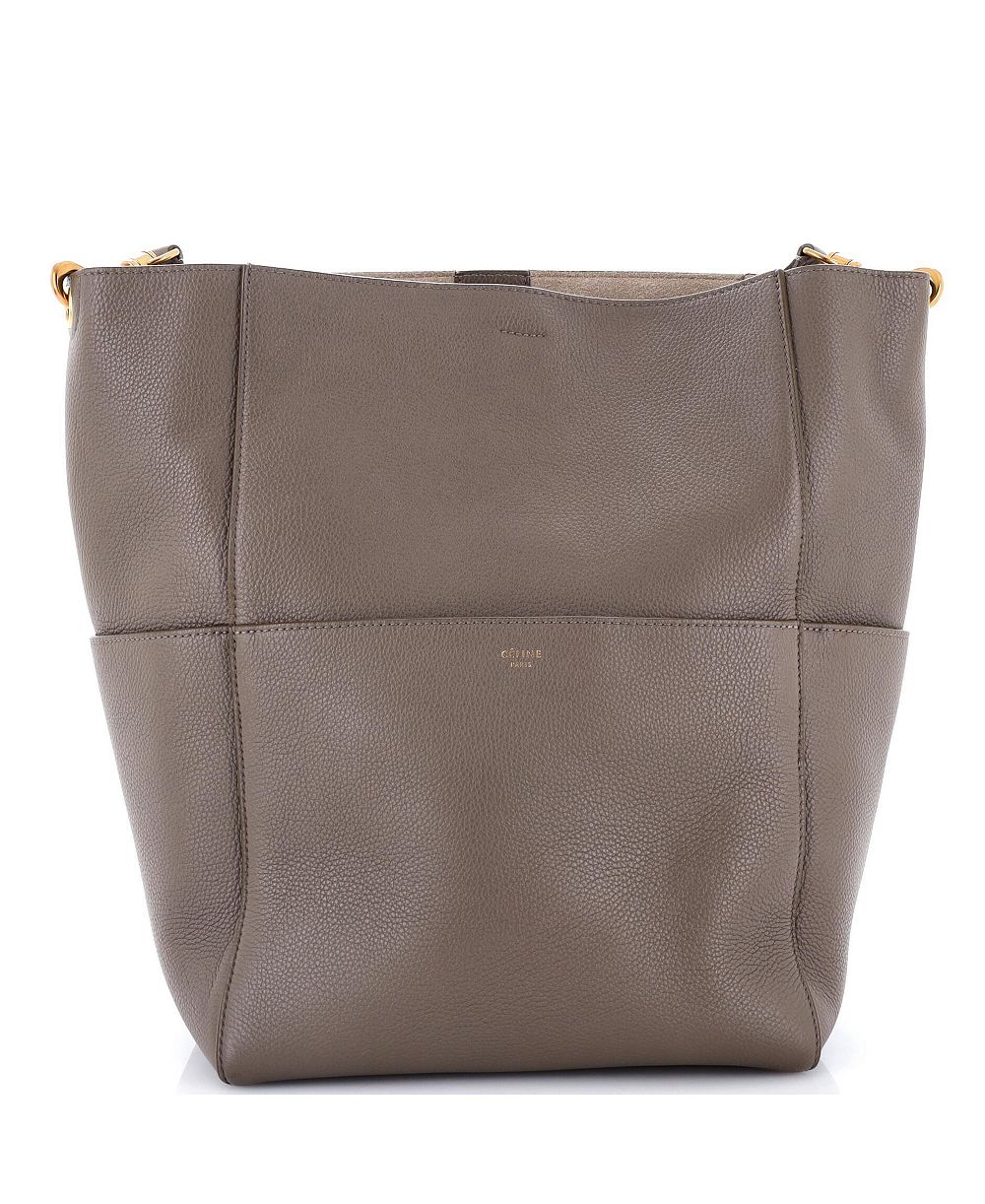 Pre-Owned Celine Large Sangle Seau Bag Calfskin