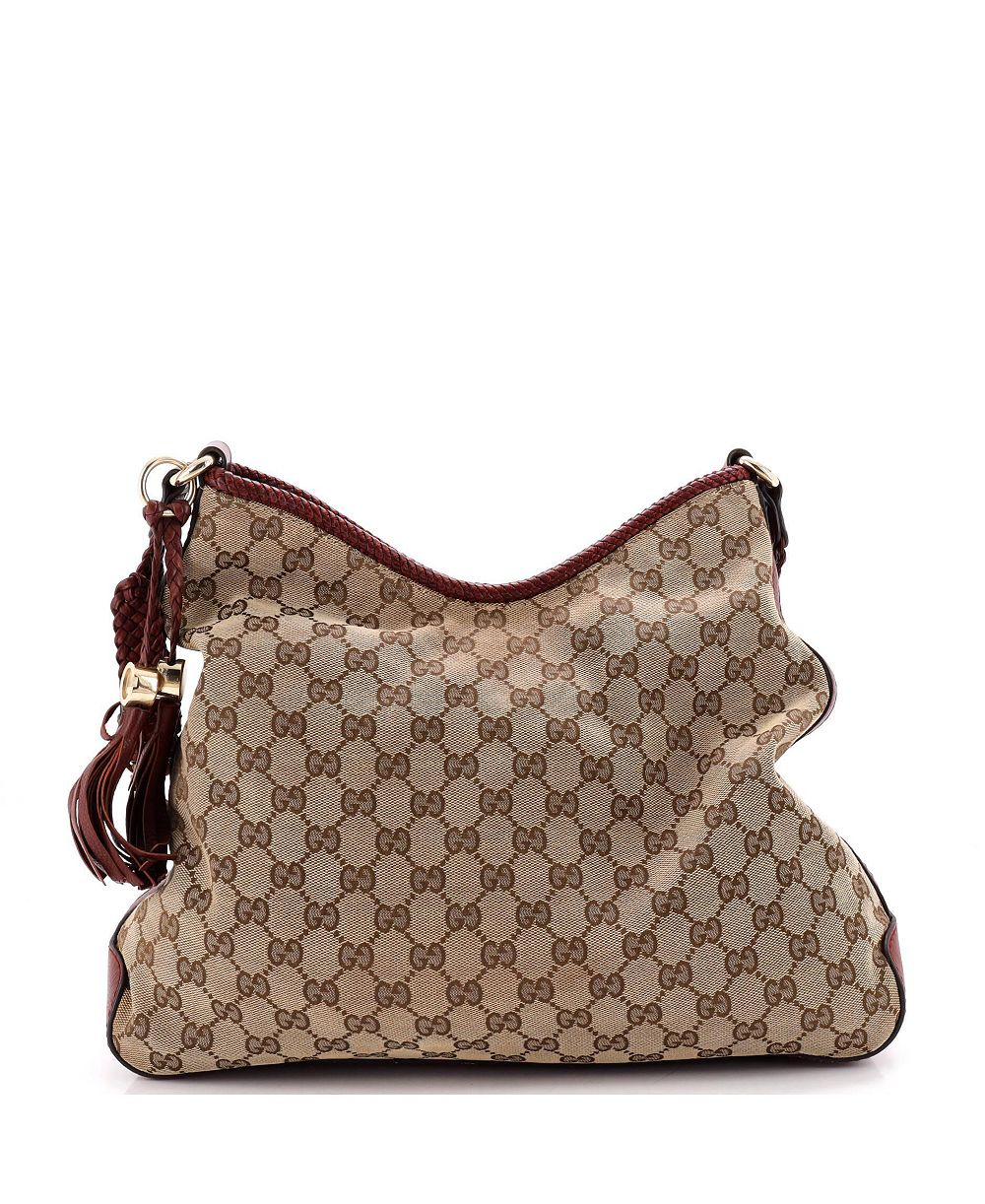 Pre-Owned Gucci Medium Marrakech Hobo GG Canvas