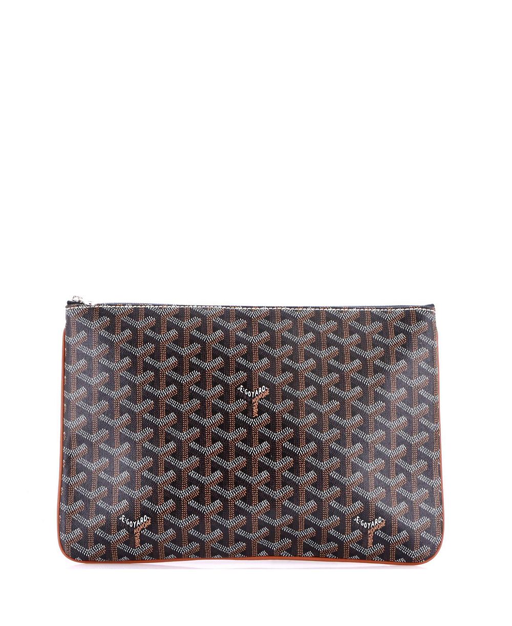 Подержатая сумка-клатч Goyard MM Senat Zip Coated Canvas