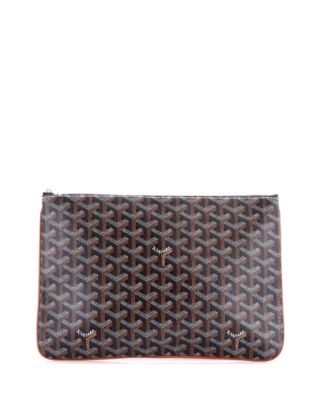 Pre-Owned Goyard MM Senat Zip Pouch Coated Canvas