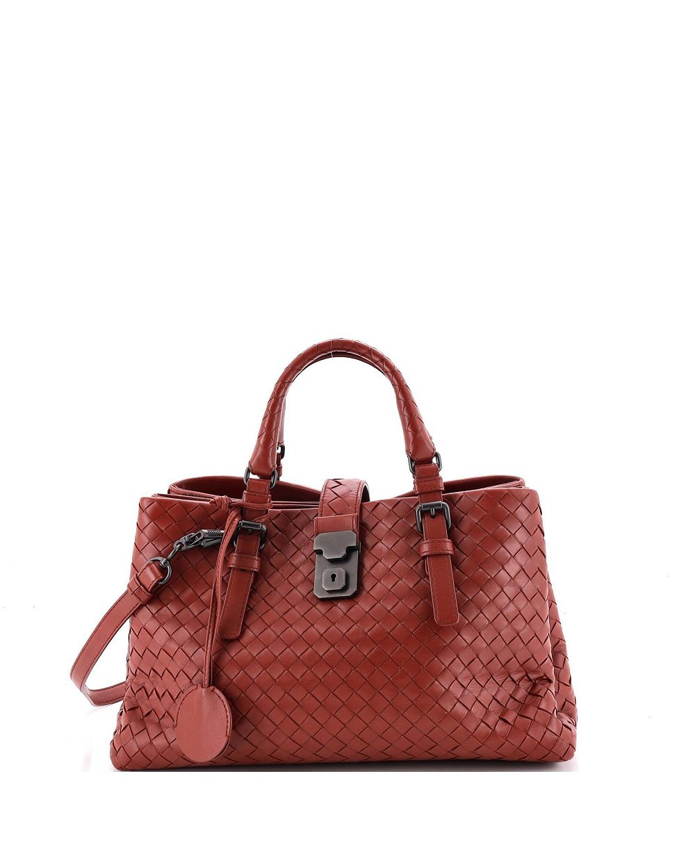 Сумка Bottega Veneta Small Roma Intrecciato из мягкой кожи nappa, б/у