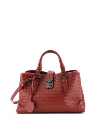 Сумка Bottega Veneta Small Roma Intrecciato из мягкой кожи nappa, б/у