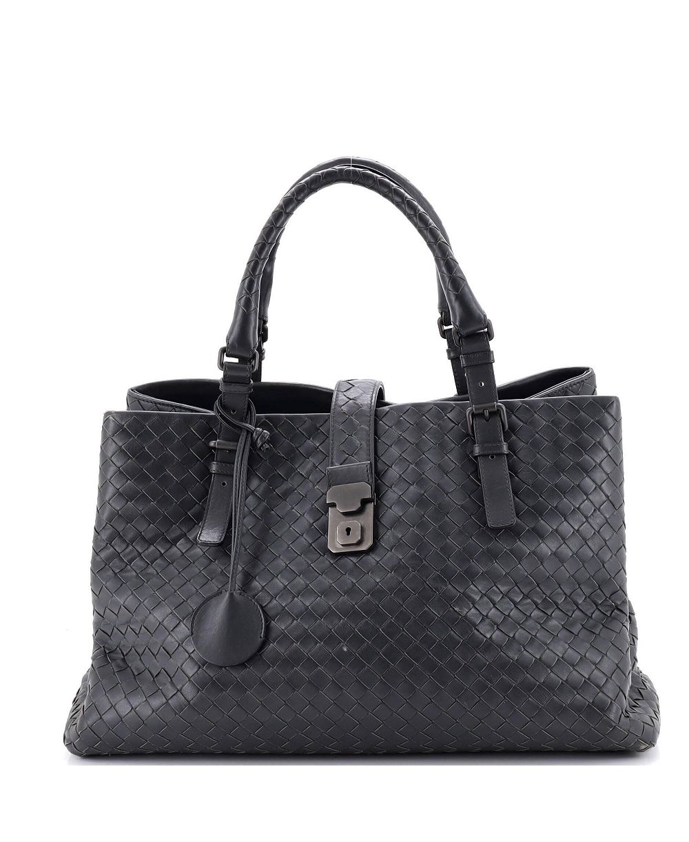 Pre-Owned Bottega Veneta Medium Roma Bag Intrecciato Nappa
