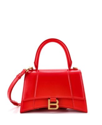Pre-Owned Balenciaga Small Hourglass Top Handle Bag Leather