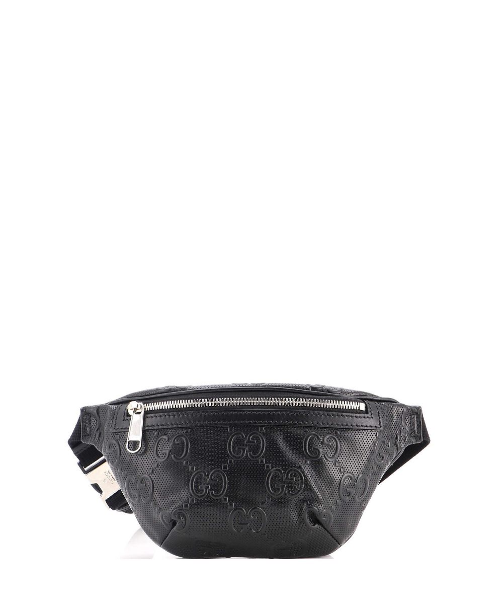 Pre-Owned Gucci Маленькая сумка-пояс GG Embossed Perforated Leather