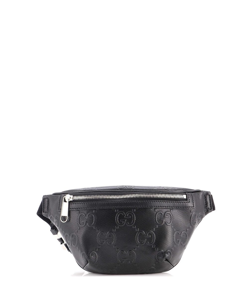 Gucci Small Belt Bag GG Embossed Perforated Leather, б/у