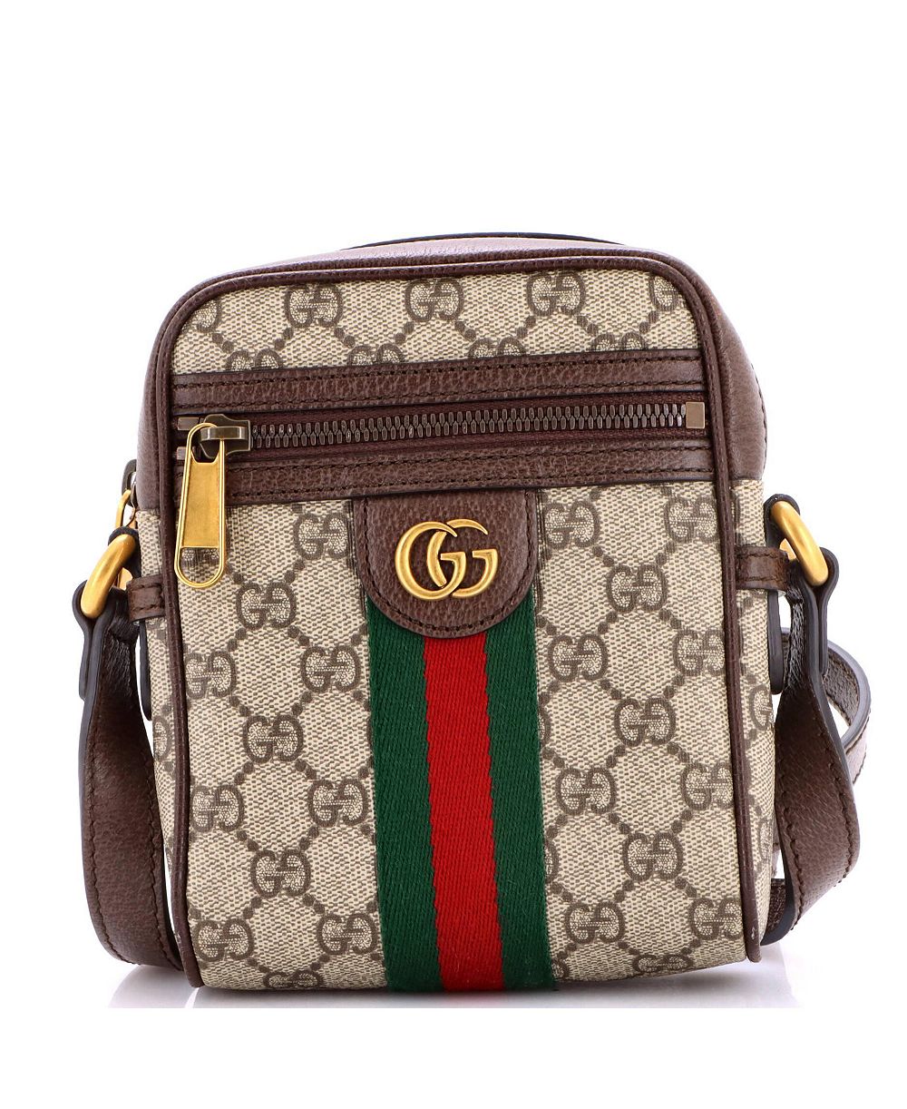 Pre-Owned Gucci мини-сумка messenger Mini Ophidia из канваса GG