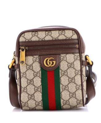 Pre-Owned Gucci мини-сумка messenger Mini Ophidia из канваса GG