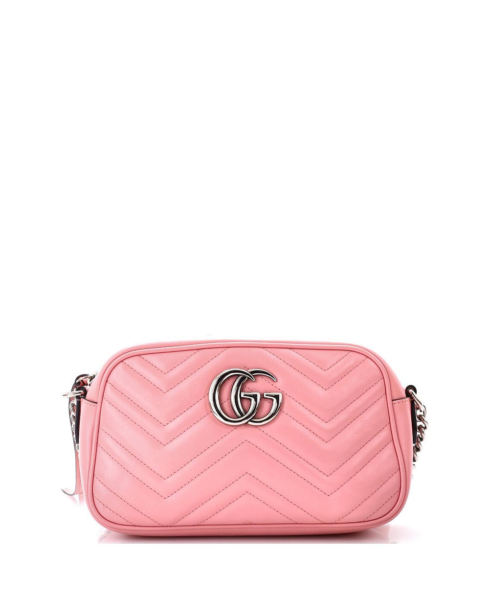 Gucci сумка через плечо Small GG Marmont Matelasse из кожи