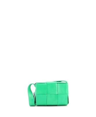 Pre-Owned Bottega Veneta Candy Cassette Crossbody Bag Maxi Intrecciato Leather