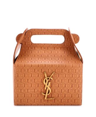 Pre-Owned Saint Laurent Take-Away Box Bag Monogram All Over Leather