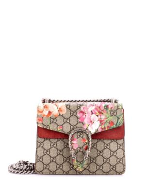 Pre-Owned Gucci Маленькая сумка Dionysus Blooms Print GG Coated Canvas
