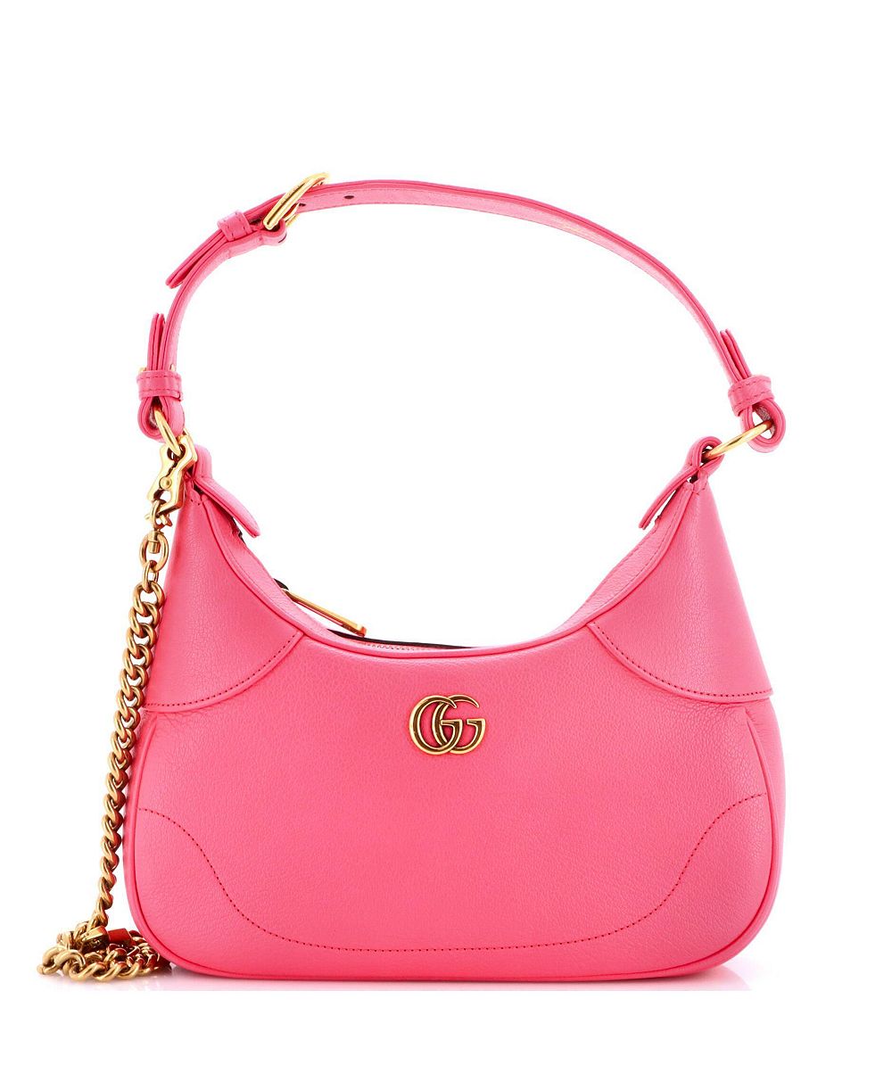 Pre-Owned Gucci Small Aphrodite Zip Shoulder Bag Leather