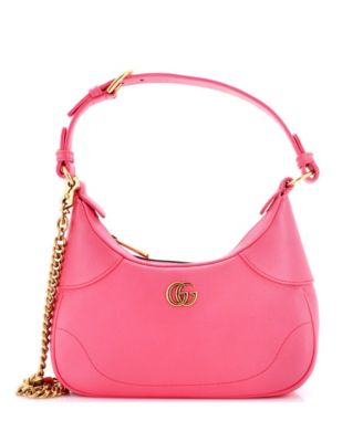 Pre-Owned Gucci Small Aphrodite Zip Shoulder Bag Leather