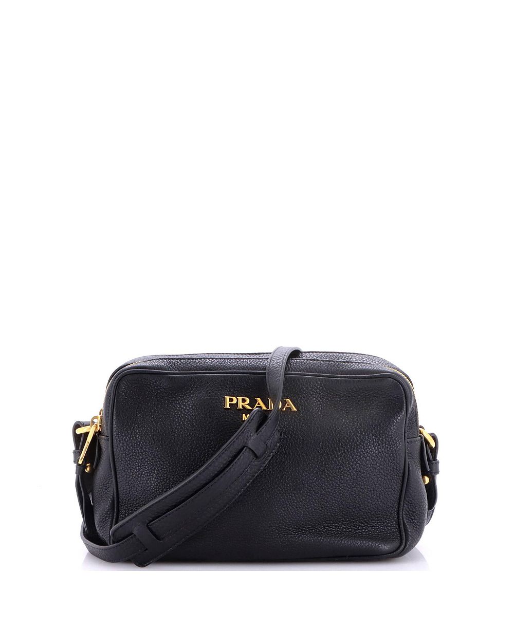 Б/у сумка-камера Prada Double Zip Vitello Daino