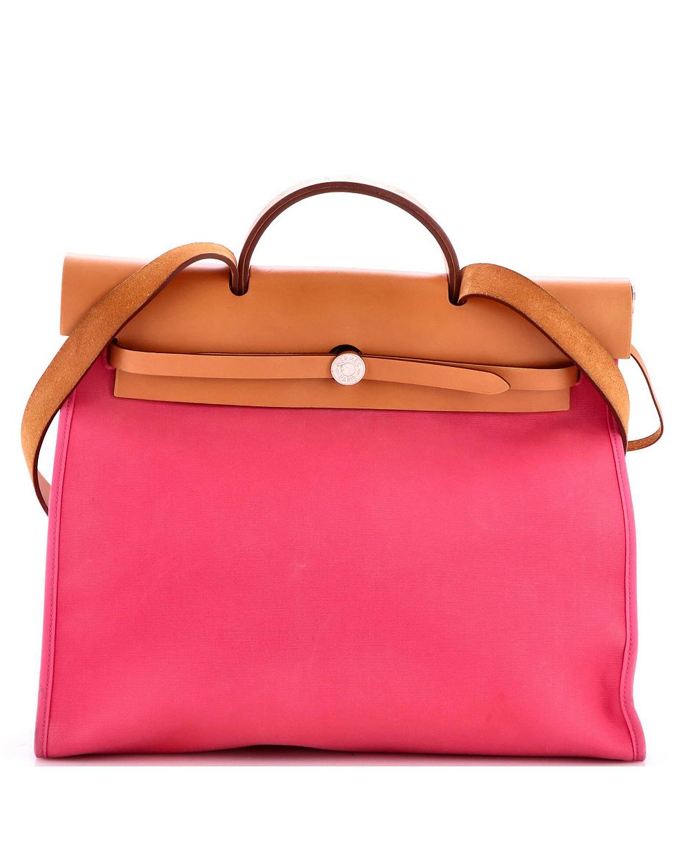 Сумка Hermes 39 Herbag Zip Leather and Toile Pre-Owned
