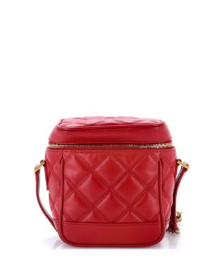 Pre-Owned Saint Laurent 80's Vanity Bag Quilted Leather