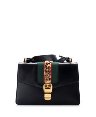 Pre-Owned Gucci маленькая плечевая сумка Sylvie из кожи
