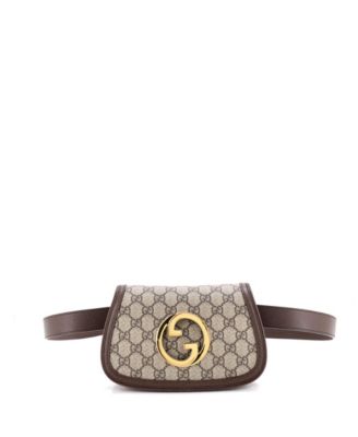 Gucci поясная сумка Blondie GG из покрытого канваса, б/у