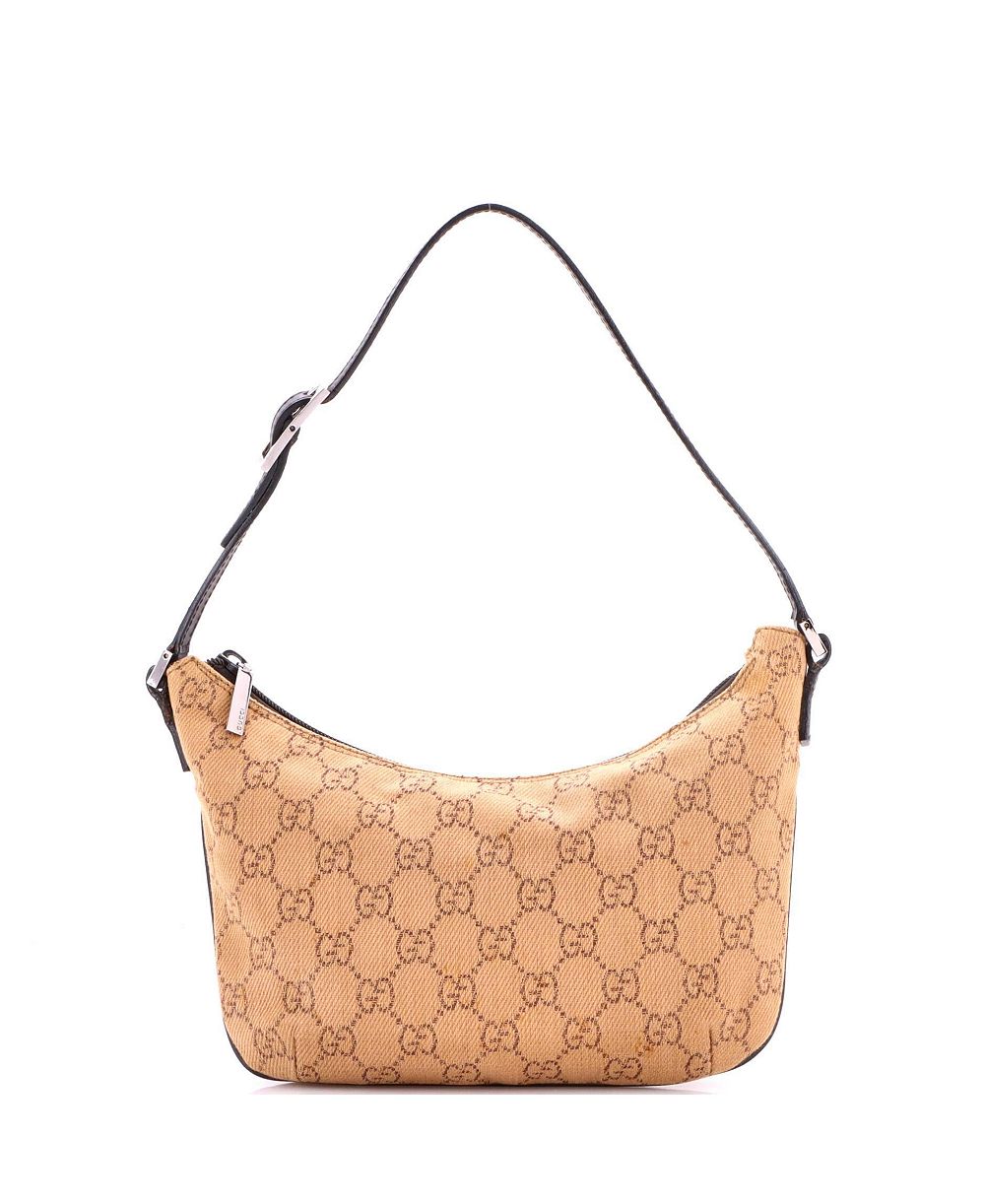 Pre-Owned Gucci Small Vintage Pochette Shoulder Bag GG Canvas