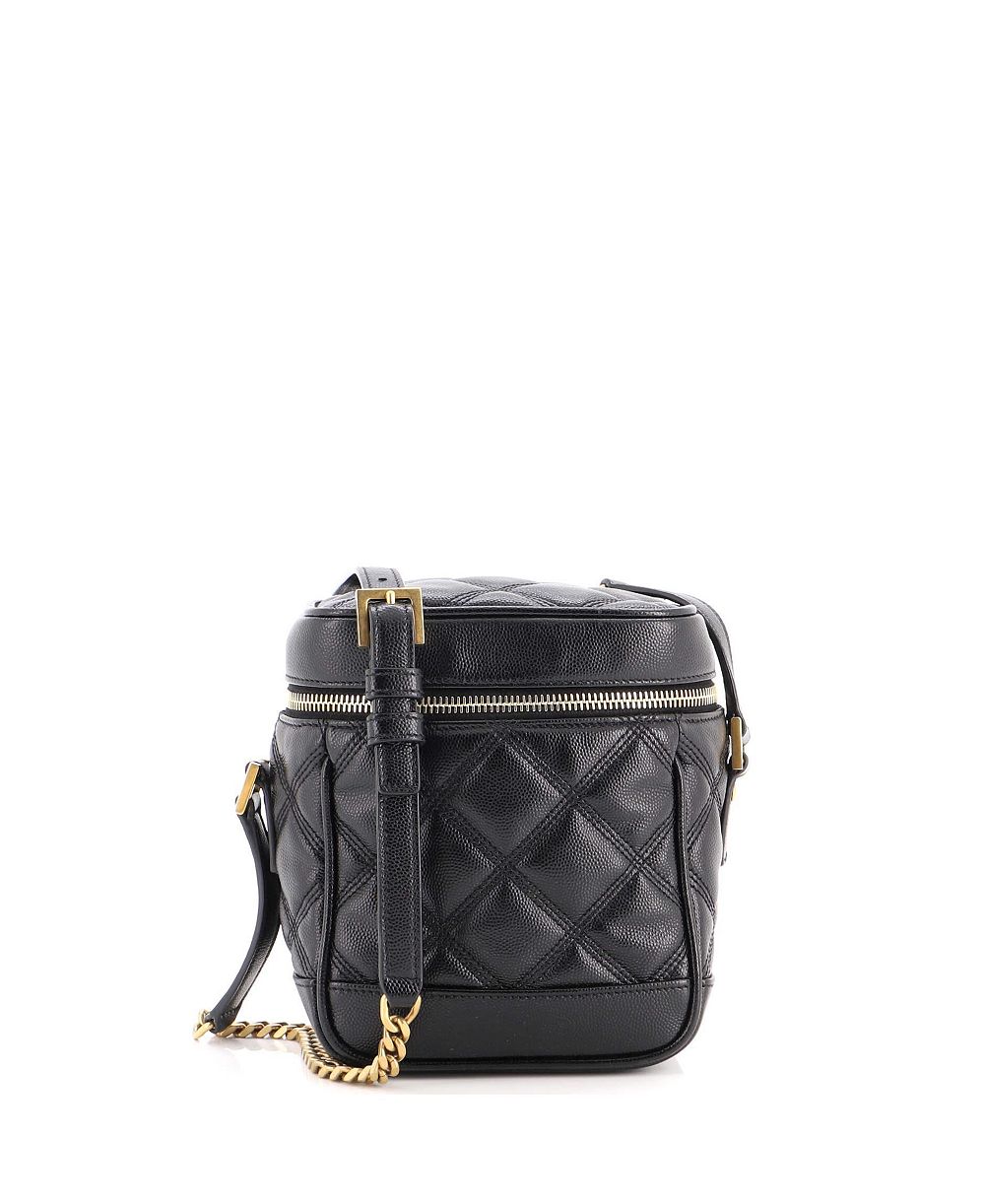 Pre-Owned Saint Laurent 80's Vanity Bag Quilted Leather