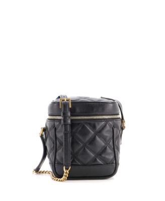 Saint Laurent 80's Vanity Bag Quilted Leather б/у