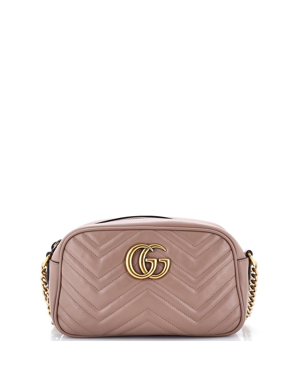 Подержанная сумка через плечо Gucci Small GG Marmont Matelasse Leather