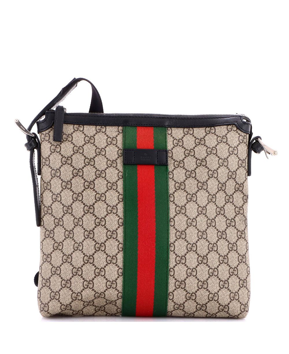 Сумка через плечо Gucci Web Medium из покрытия GG Canvas