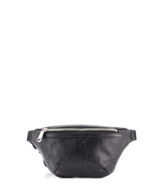 Маленькая поясная сумка Gucci GG Embossed из перфорированной кожи