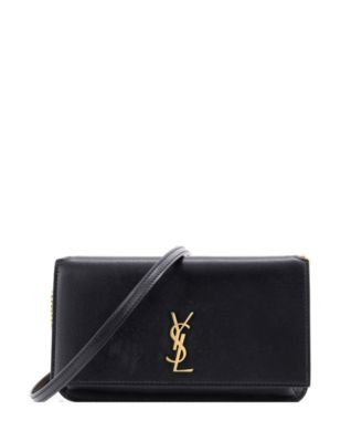 Сумка через плечо Saint Laurent Classic Monogram для телефона из кожи, б/у