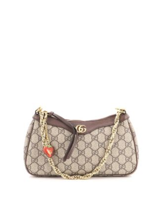 Бум-сумка Gucci Small Ophidia Charm Shoulder Bag GG Coated Canvas