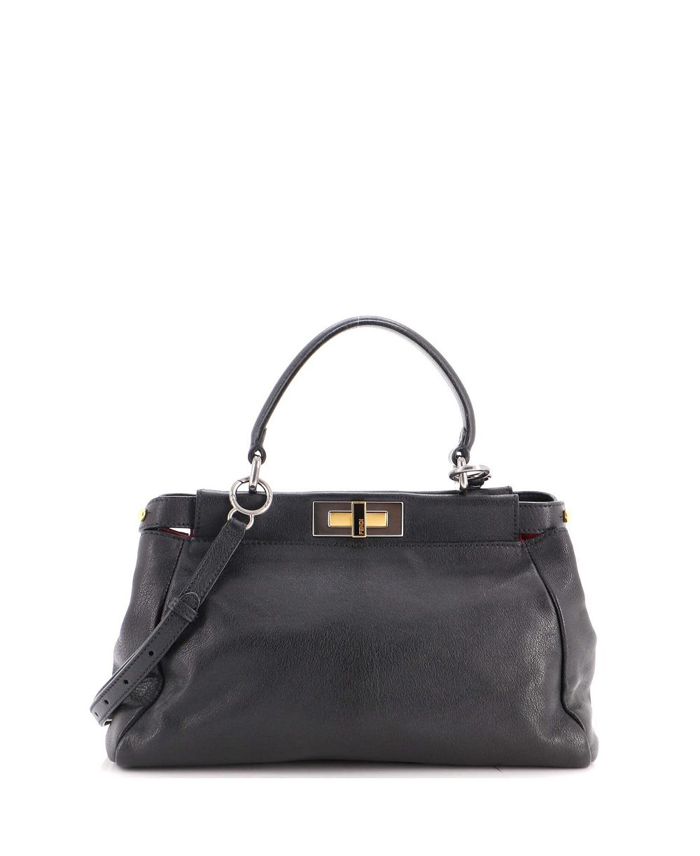Fendi Сумка Peekaboo Regular из мягкой кожи, б/у