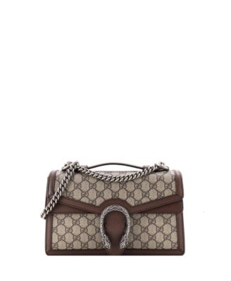 Gucci Small Dionysus Bag с ручкой и цепочкой GG Coated Canvas Pre-Owned