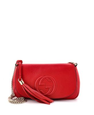 Pre-Owned Gucci Medium Soho Chain Crossbody Bag Leather
