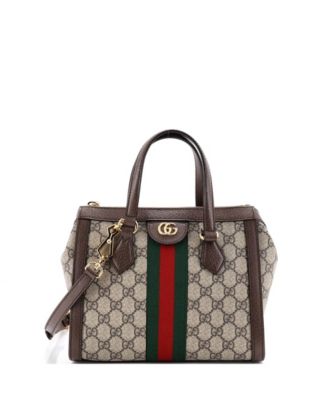 Pre-Owned Gucci Small Ophidia Top Handle Tote GG Coated Canvas