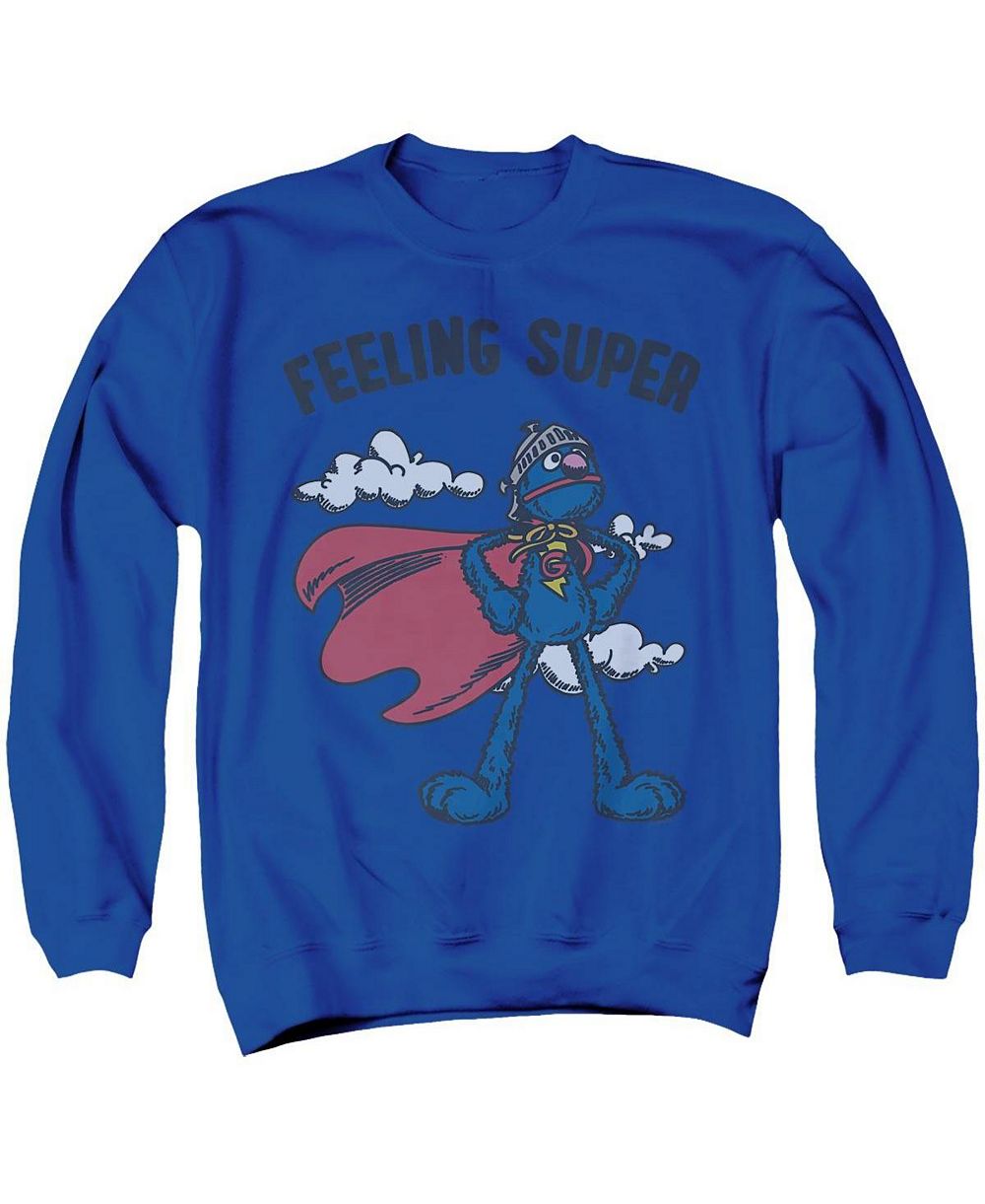 Sesame Street Мужской свитшот Grover Kent Graphic Long-Sleeve Crewneck