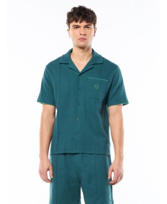 Sergio Tacchini Men's Rilssasto Cabana Camp-Collar Short-Sleeve Resort Shirt