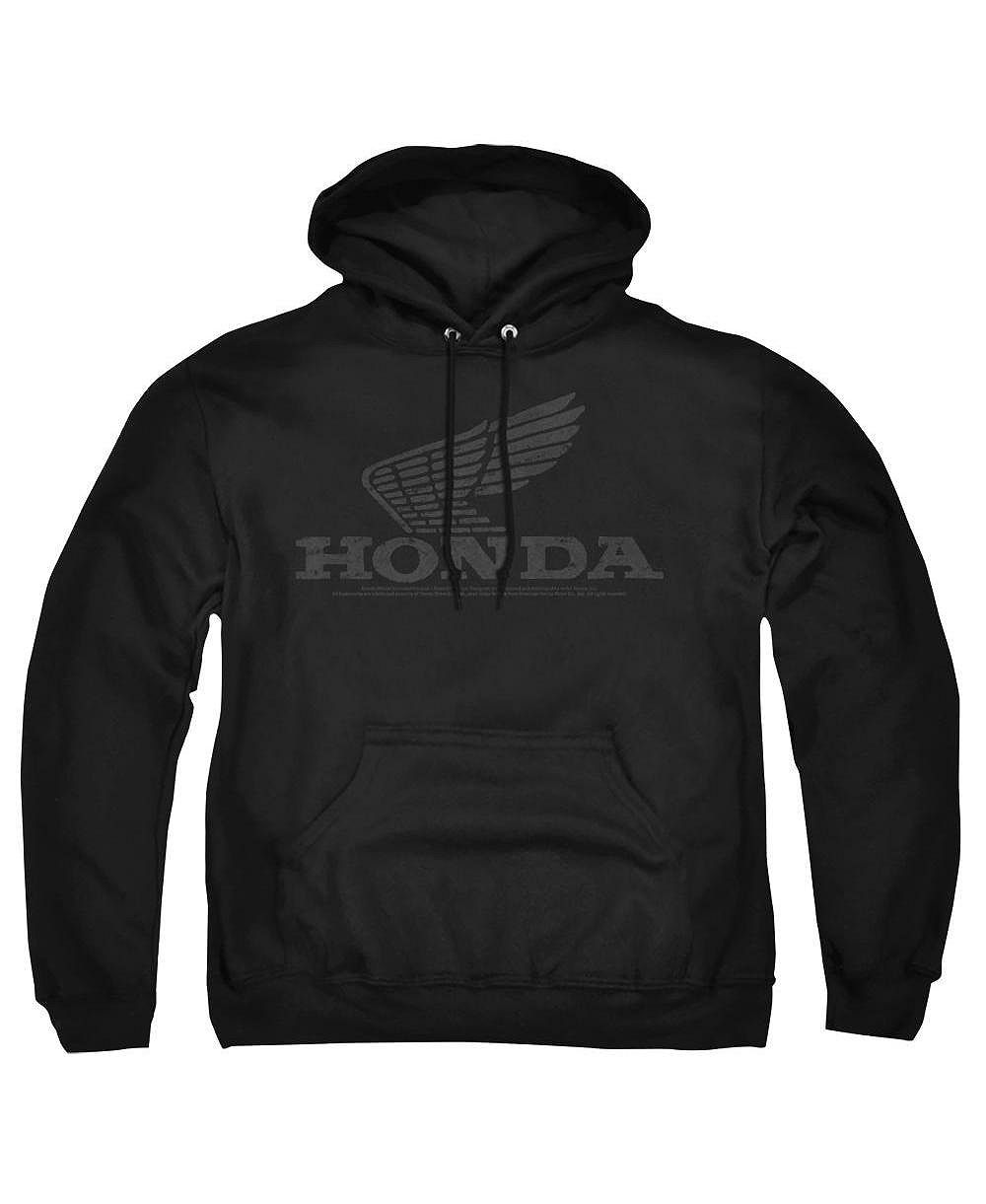Honda: мужской худи с капюшоном-кенгуру и винтажным графическим принтом крыла