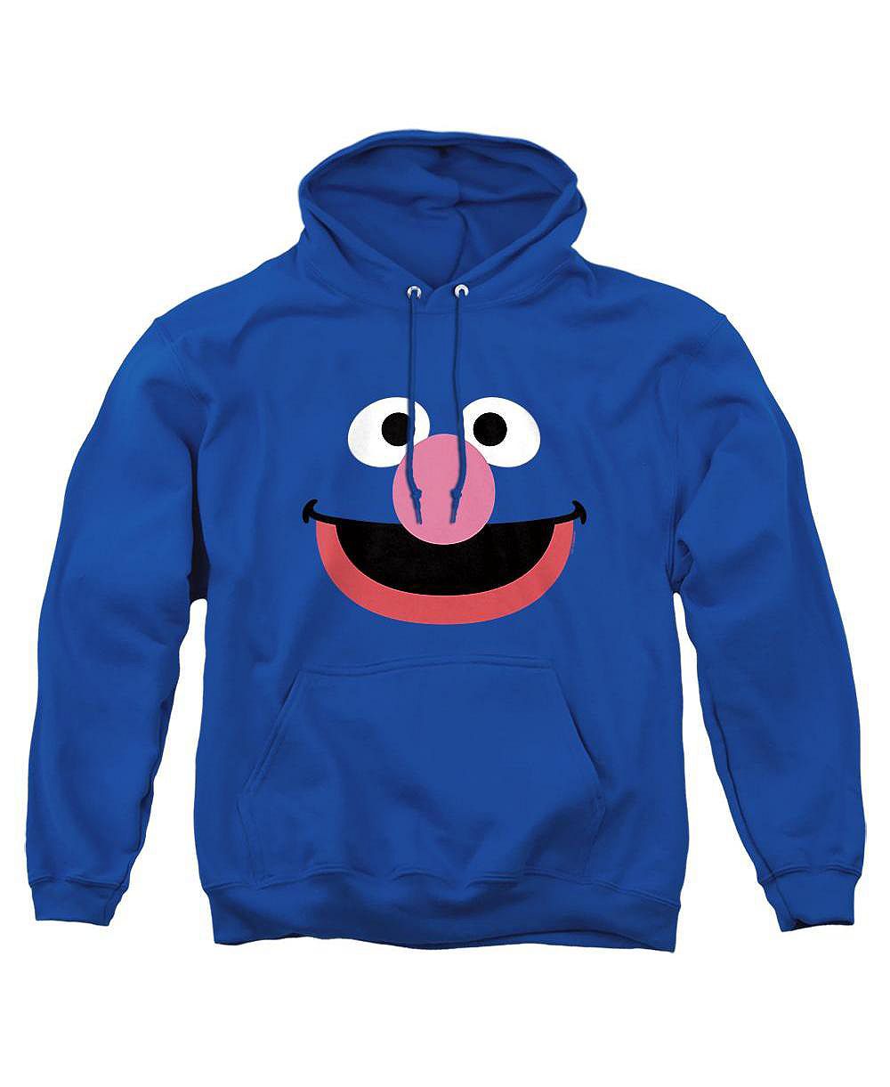 Мужское худи Sesame Street с длинным рукавом и принтом лица Гровера