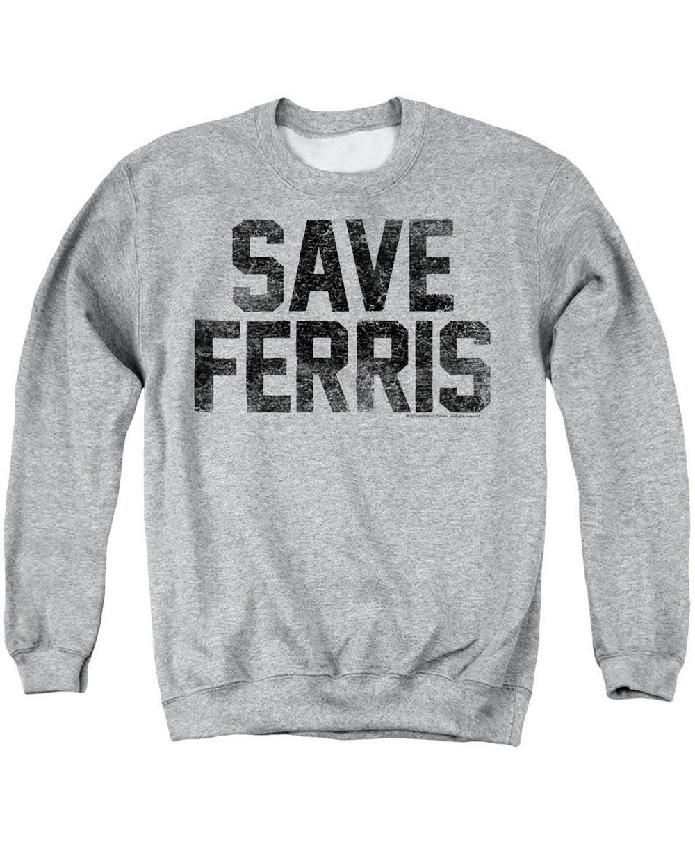Мужской лонгслив Ferris Bueller с круглым вырезом и принтом "Save Ferris"