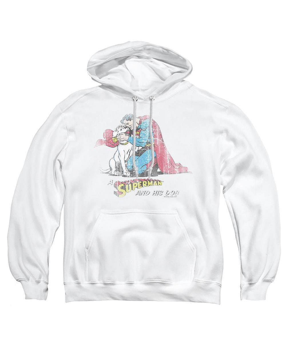 Мужское худи Superman His Dog Graphic Kangaroo-Pocket