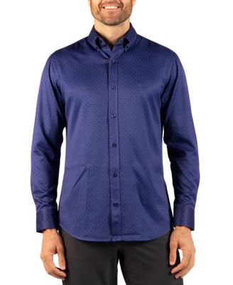 Tailorbyrd Men's Check Printed Performance Shirt