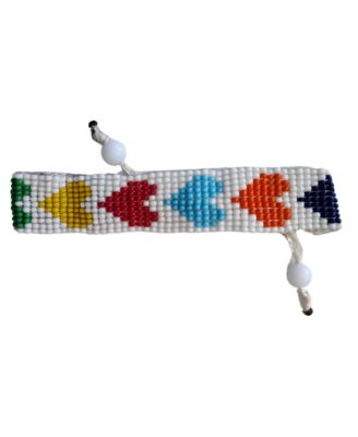 SAWA SAWA Hearts United Hand Beaded Bracelet