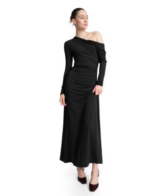 Marcella Women's Ambrose Off-the-Shoulder Long-Sleeve Maxi Dress