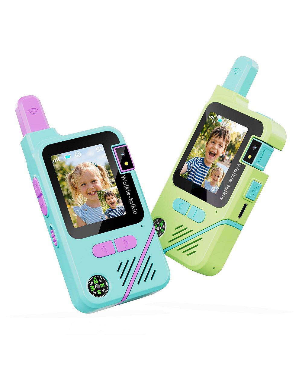 Contixo TK1 Kids Walkie Talkies 2-Pack, Video and Voice Communication Toy, Flashlight, Voice Changer, Rechargeable
