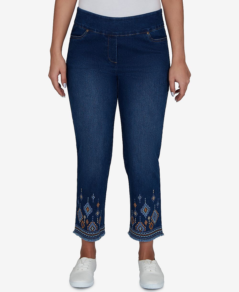 Брюки Alfred Dunner Petite Pull-On Cropped