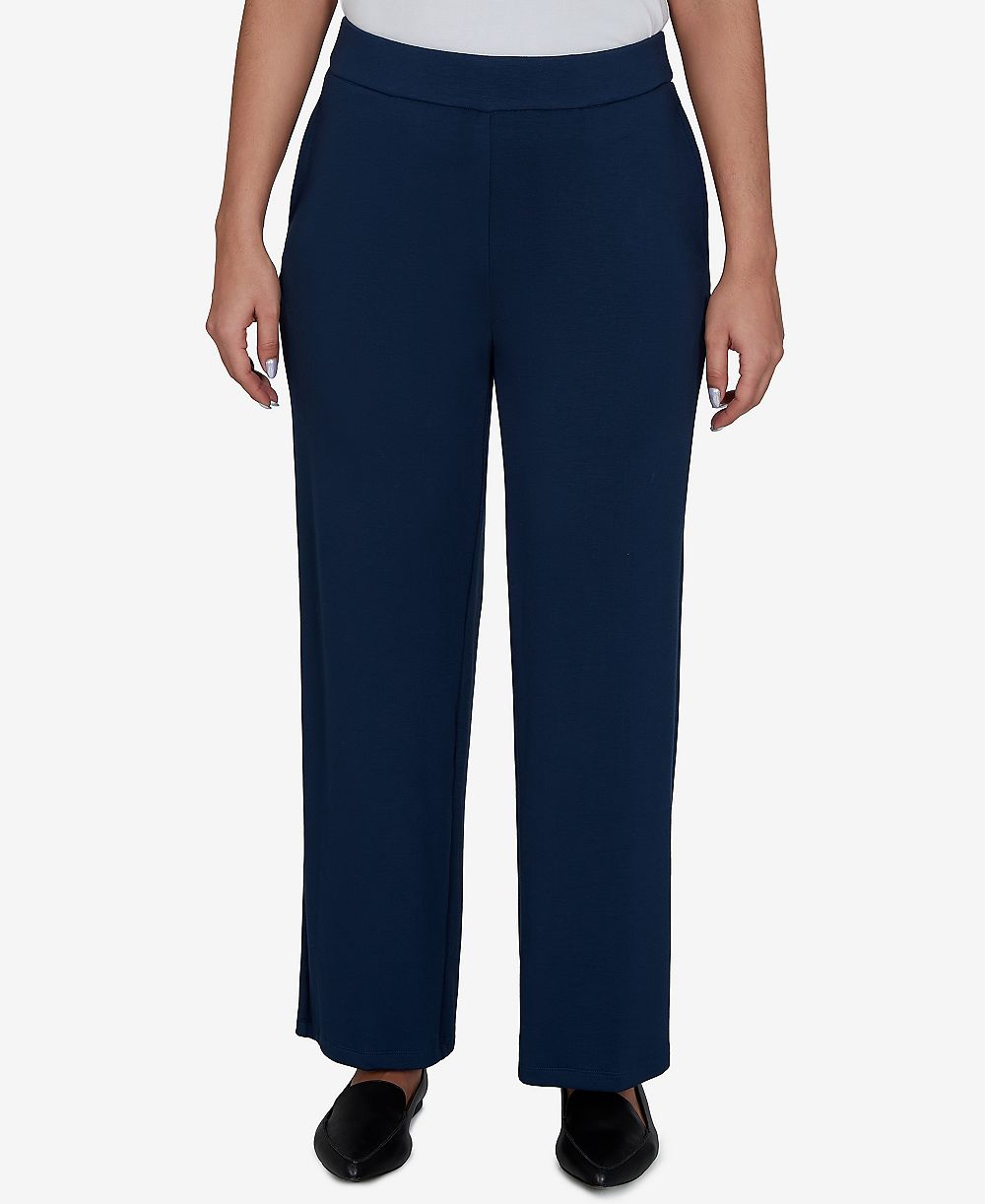 Alfred Dunner Petite Pull-On Wide-Leg Pants