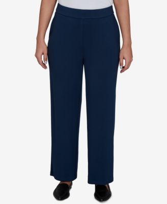 Alfred Dunner Petite Pull-On Wide-Leg Pants